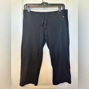 VS PINK Cropped Black Capris Pants - Medium